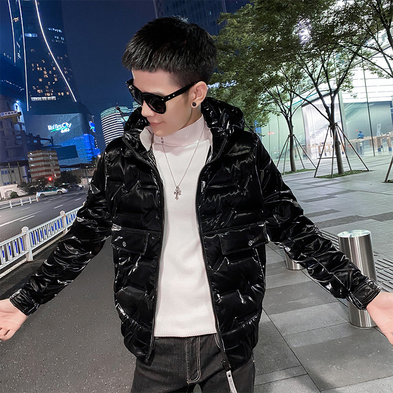 社会小伙冬季连帽羽绒服男士保暖外套帅气男装C203-5115P175控228，男装羽绒服，电商C208