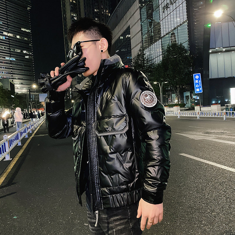 冬季潮流亮面男士羽绒服青少年学生外套男C203-5109R-特P168控238,男装羽绒服,电商C208