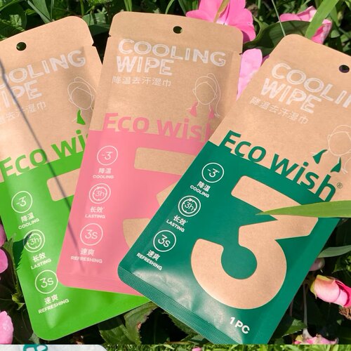 ecowish降温冰巾去汗湿巾军训运动户外清凉防暑降温神器冷感湿巾