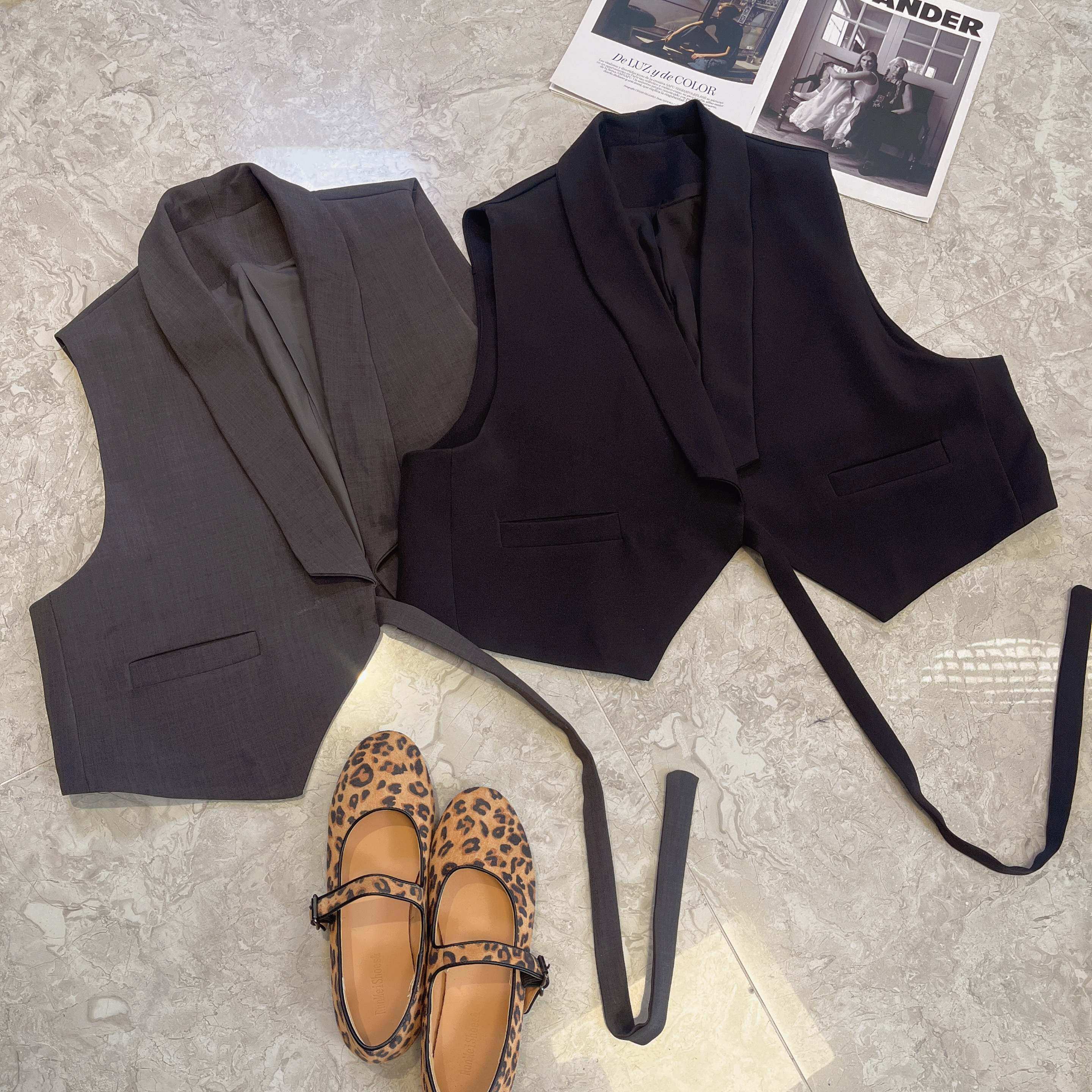 【春夏焕新】个性简约~时尚气质宽松显瘦西装外穿马甲