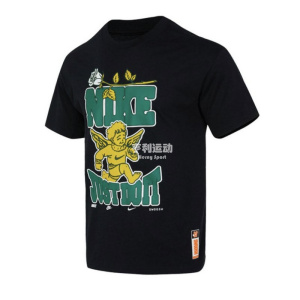 Nike/耐克 新款男子卡通印花运动休闲圆领短袖T恤 FD1323-010-100