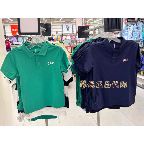 馨妈奥莱正品gap儿童短袖polo衫687699新款棉质/速干短袖861975