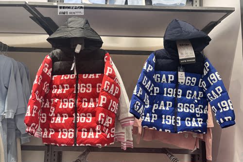 Gap男女幼童大童新款连帽羽绒服