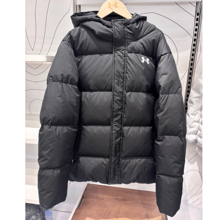 国内代购安德玛儿童连帽加厚羽绒服中大童短款130-170码