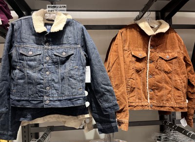 gap春秋冬男童仿羊羔绒外套棉服