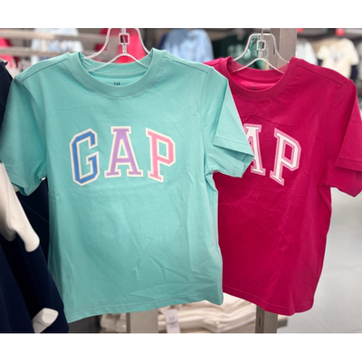 国内代购Gap女童大童纯棉圆领短袖T恤766496 新款夏季上衣759431