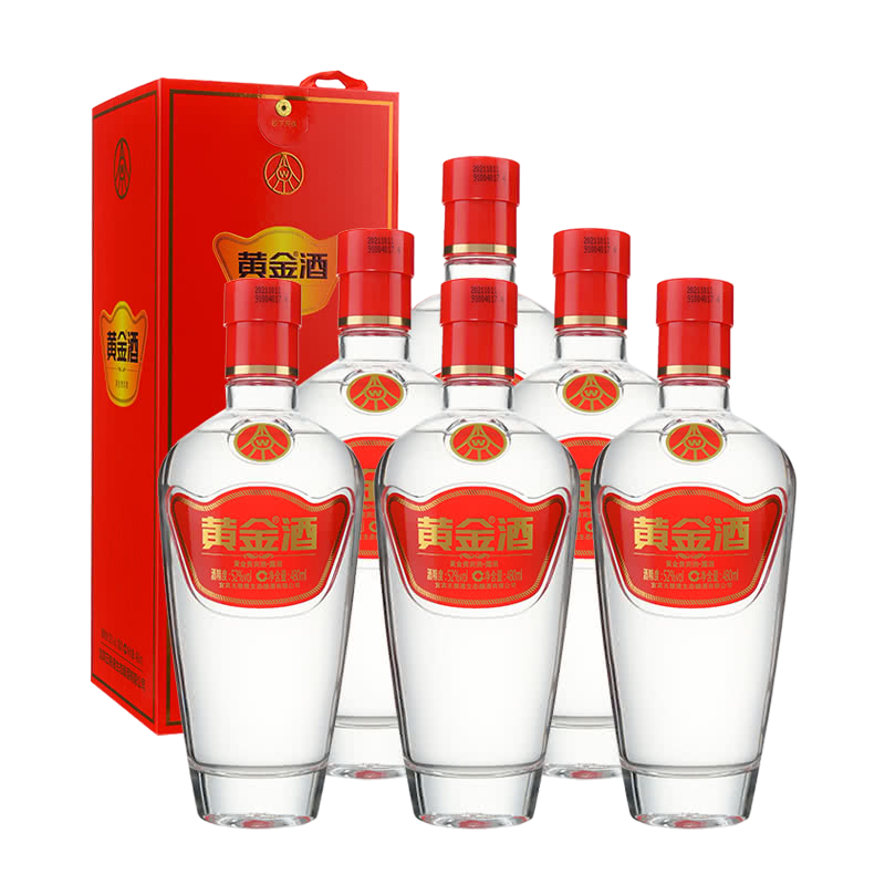 【爆款推荐】黄金酒黄金贵宾酒中国红 480ml 整箱装 送礼