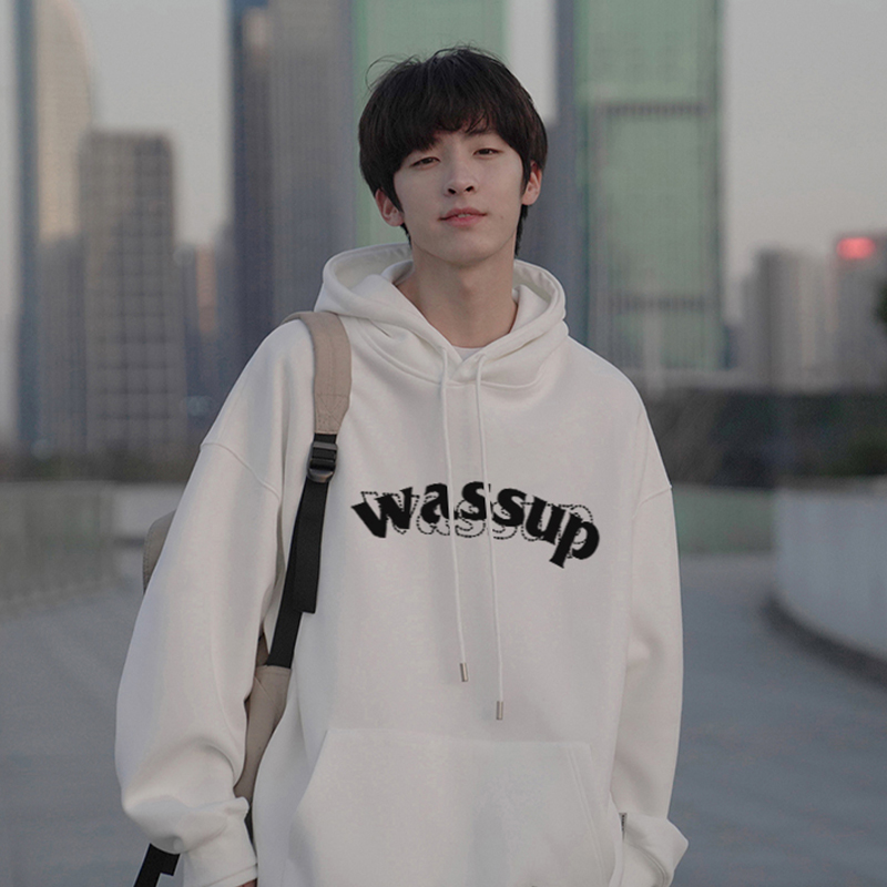 正品WASSUPHEODS连帽卫衣国潮牌