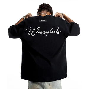 WASSUPHEODS潮牌短袖T恤男重磅