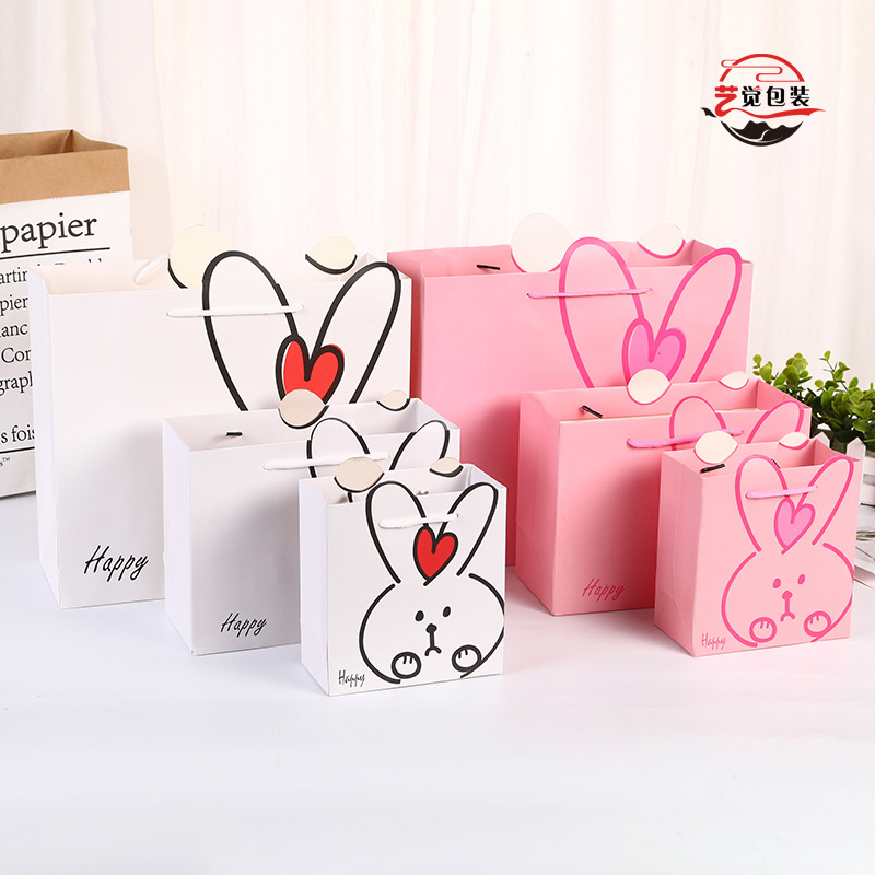 韩版精美卡通六一儿童生日礼袋手提礼物袋可爱创意兔子礼品礼物袋