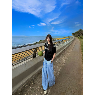 staythenight费尔岛提花针织短袖男夏季cleanfit小领口t恤高级感