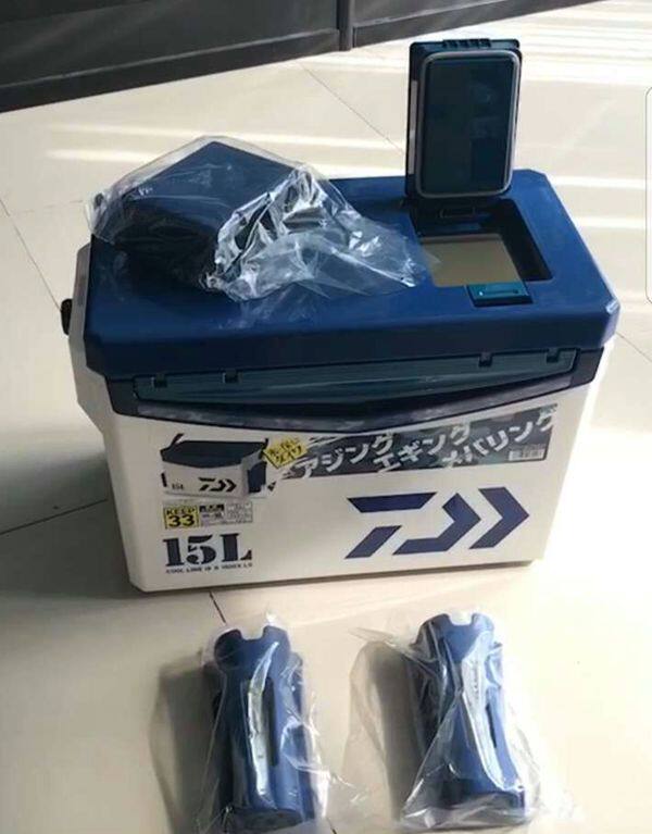 正品DAIWA达瓦新款S-1500X LS 15升附带插竿套钳子盒路亚钓箱包邮