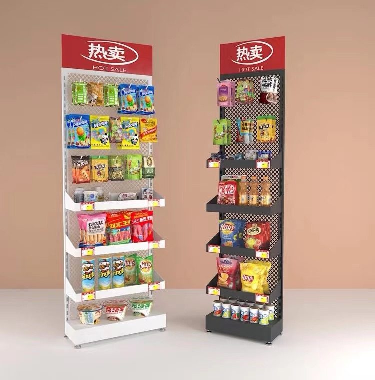 超市零食架化妆品唇膏展示架