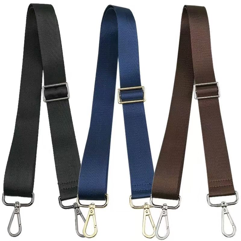 黑色包带加固加宽男包肩带黑色尼龙铁钩带子单肩斜挎包带子背包带