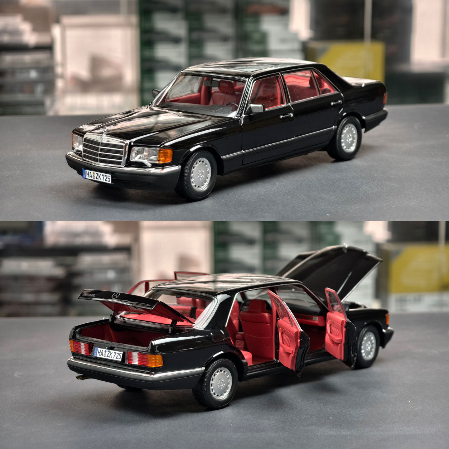 NOREV 1:18 奔驰560SEL W126  1991 合金汽车模型 收藏摆件