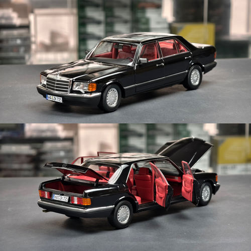 NOREV 1:18 奔驰560SEL W126  1991 合金汽车模型 收藏摆件