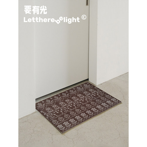 原创像素老花丝圈入户垫门厅脚垫防尘垫耐脏好打理猫抓垫猫砂垫
