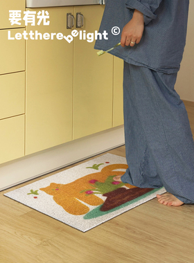 毛孩子日记 丝圈入户垫门厅脚垫防尘垫耐脏好打理猫抓垫猫砂垫