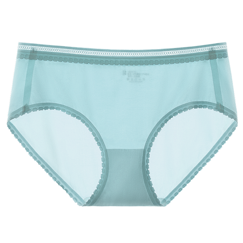 内裤女士无痕冰丝款抗菌纯棉裆蕾丝夏季薄款女生三角短裤透气中腰