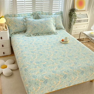 2023年新款纯棉小清新田园风一米五床笠180cmx200cm 200cmx220cm