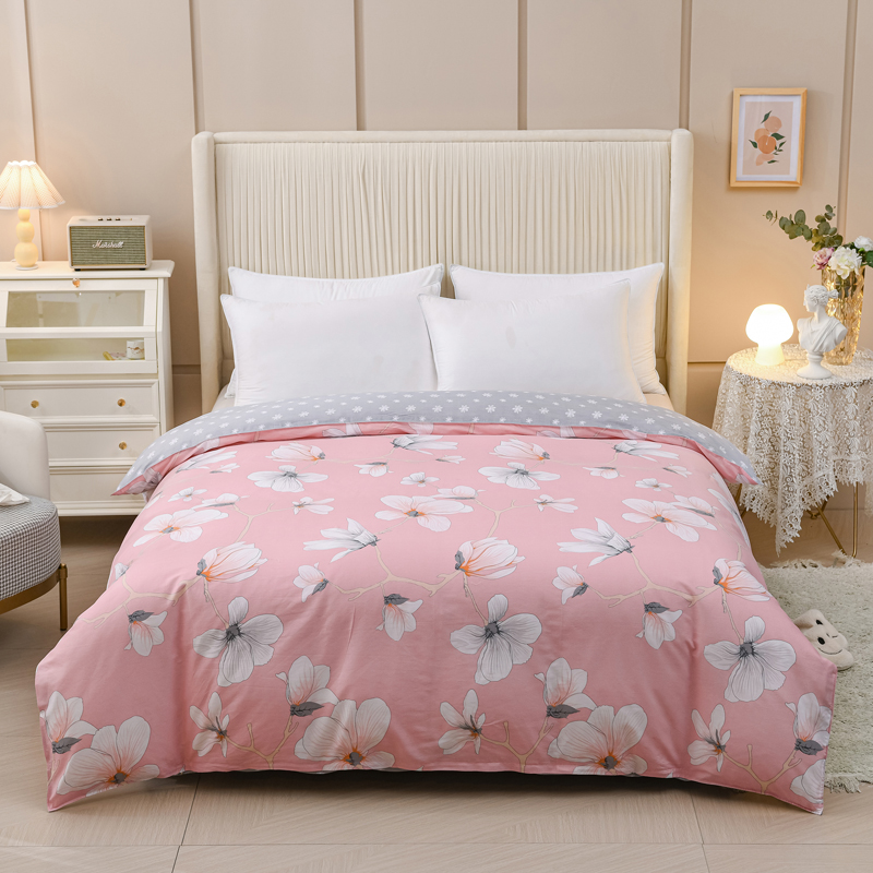 纯棉粉色两米乘两米三单独被套