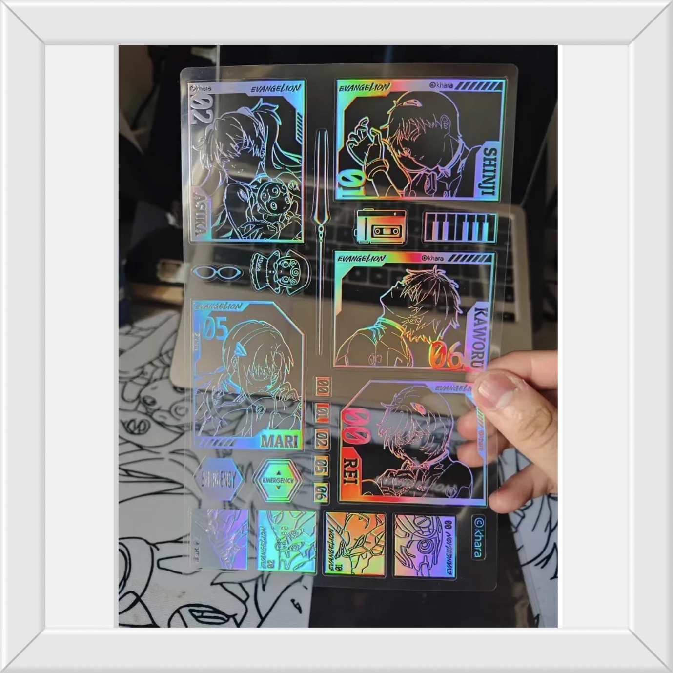 小红书同款EVA镭射金属贴纸
