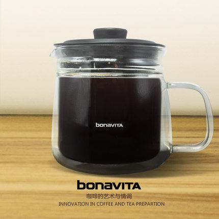 bonavita博纳维塔 新款欧风咖啡机专用耐热防烫玻璃分享壶五杯