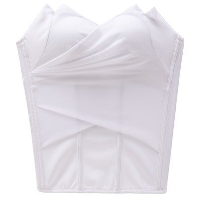 拍婚纱照专用无肩带抹胸