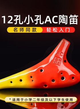西子龙韵12/十二孔AC/中音C调小孔学生初学小学小音孔儿童款陶笛