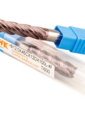 德国PTHK60度4刃加长钨钢立铣刀CNC数控硬质合金纳米涂层平底铣刀