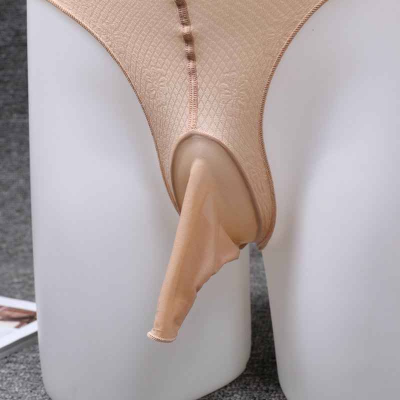 男士丝袜JJ套三角内裤包蛋丝滑薄比基尼档激情调性感伪娘诱惑纯欲