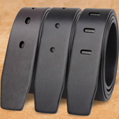 头层纯牛皮无夹层皮带条无扣男平滑扣针扣不带头板扣真皮腰带身