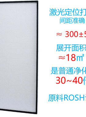 工业ffu空气净化器滤网 PET+PP复合hepa高效过滤器静音除雾霾滤芯
