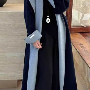 配腰带 含100%羊毛 YS1 韩版 双面羊毛外套 1223 YAN 长款