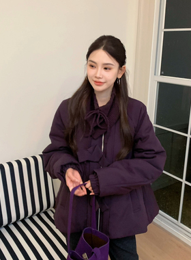 针织围脖领加厚外套外套女冬季韩版减龄休闲短外套10282# LHHH