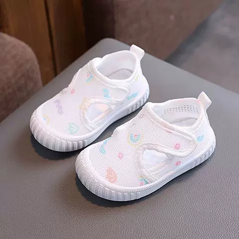 Летние дышащие детские сандалии для раннего возраста, 0-1-5 лет, мягкая подошва
