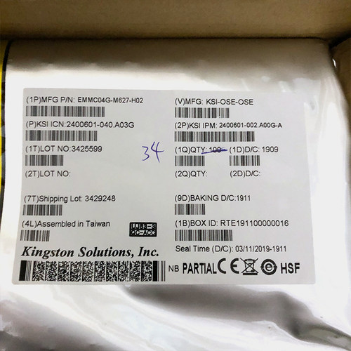 EMMC04G-M627-H02 KINGSTON  IC 现货供应