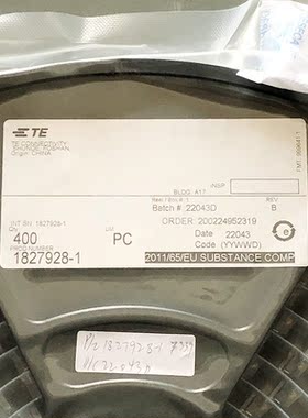 1827928-1 TE/AMP连接器 电源到板 现货 支持期货
