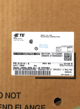 61314-4 TE/AMP 连接器 端子 现货供应