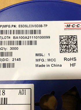 ESDSLC3V3D3B-TP MCC 电路保护 现货供应