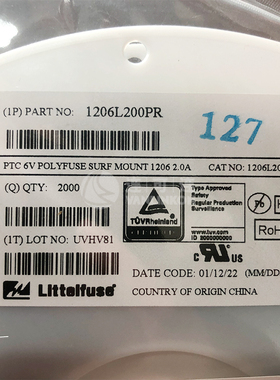 1206L200PR Littelfuse 电路保护 现货供应