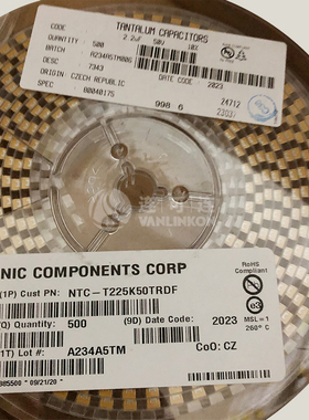 NTC-T225K50TRDF NIC Components IC 现货供应