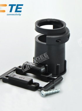 207008-5 TYCO 泰科TE 安普AMP连接器 接插件 尾夹 黑色环形现货