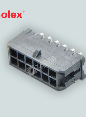 43045-1202 430451202莫仕molex连接器 接插件12P 外壳 3mm镀金