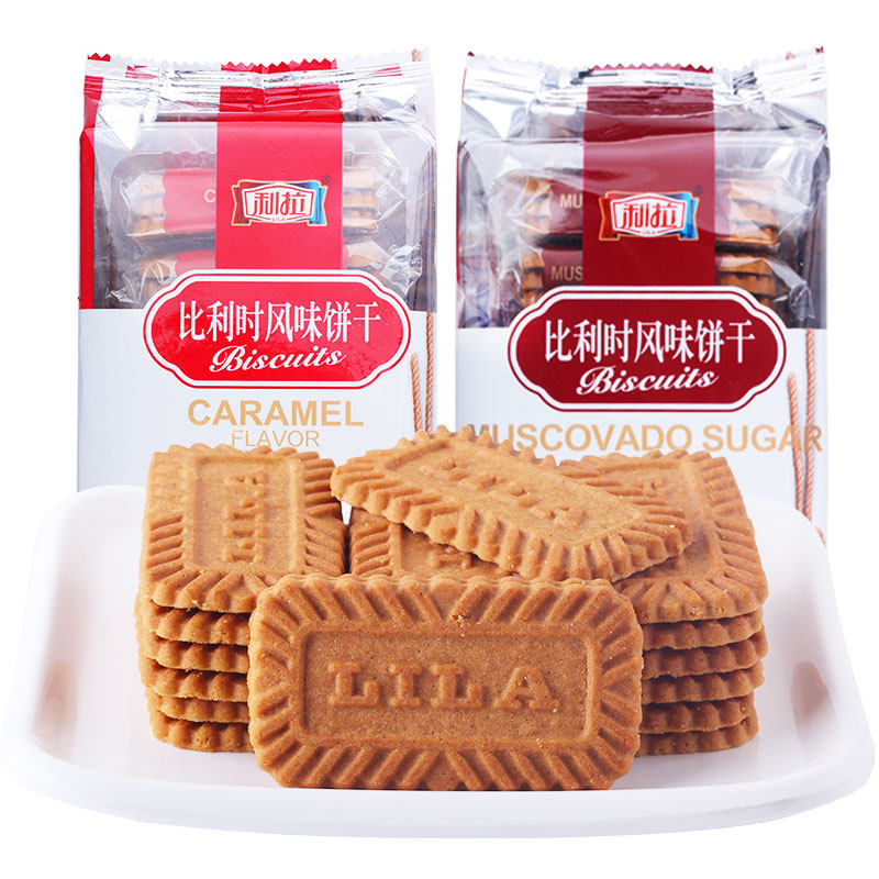 利拉比利时风味焦糖味饼干黑糖味饼干100gX4袋代餐食品咖啡伴侣|ruв категории закуски/орехи/специальность, печенье/расширение, печенье (новый), бисквит - от Buy2taobao.com для оказания профессиональной услуги покупки агента Taobao