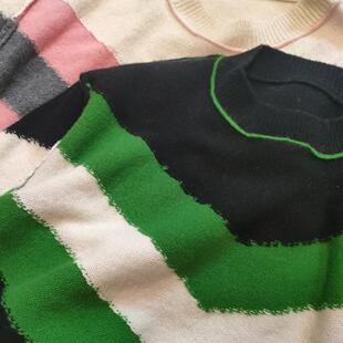 直播间捡漏福利 拼色外缝合宽松版 柔软亲肤