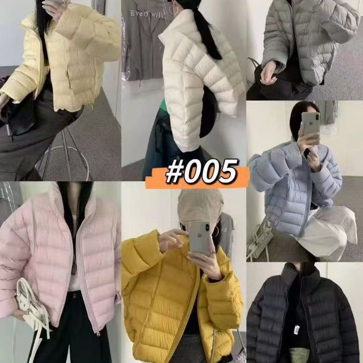 实际库存 超轻鸭绒立领排骨羽绒服