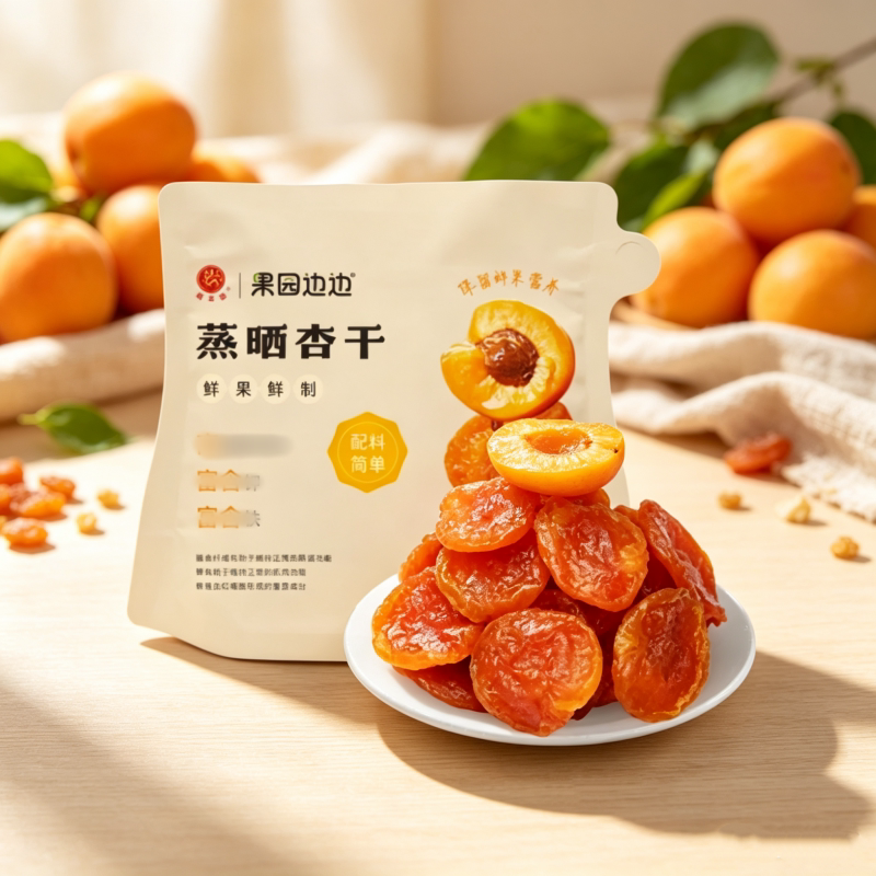 无核蒸晒杏干酸甜可口独立包装