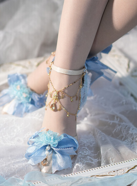 深海屿你tonight合作款lolita高跟鞋一只冲天兔原创