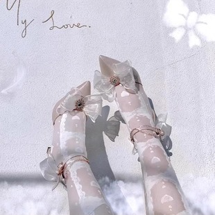 【大小码】寻蝶lolita鞋高跟花嫁鞋周年回馈款百搭